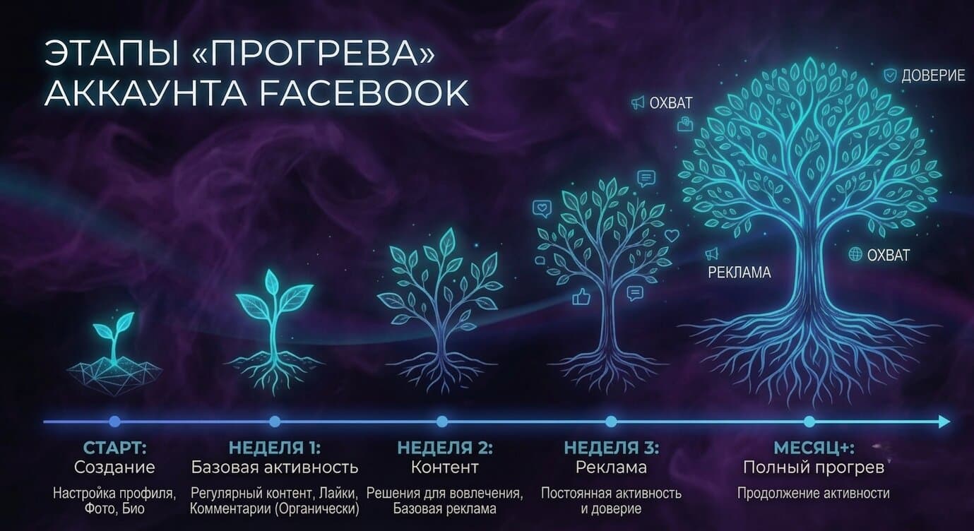 Прогрев Facebook-аккаунта