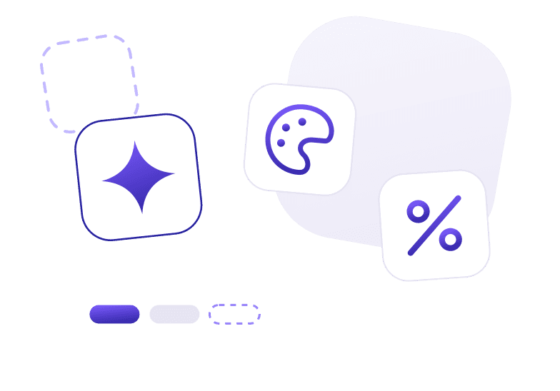 Custom branding: logo, colors, plans