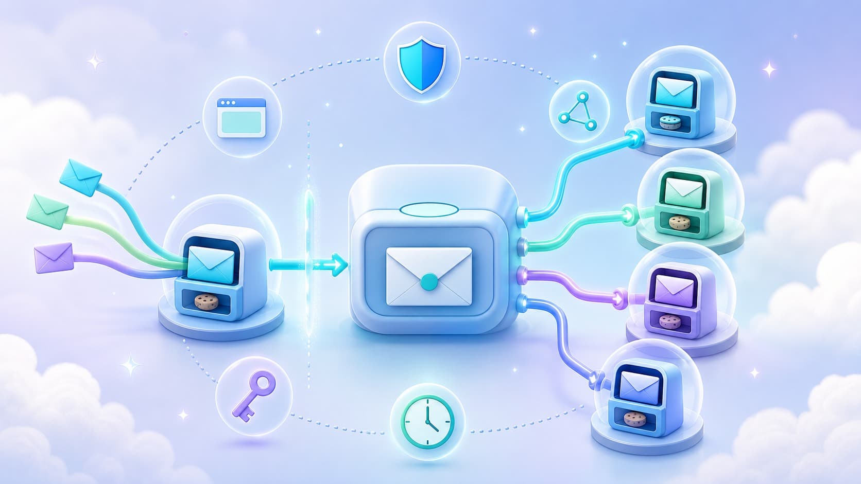 Multiple Gmail accounts organized in isolated work environments Multiple Gmail accounts organized in isolated work environments