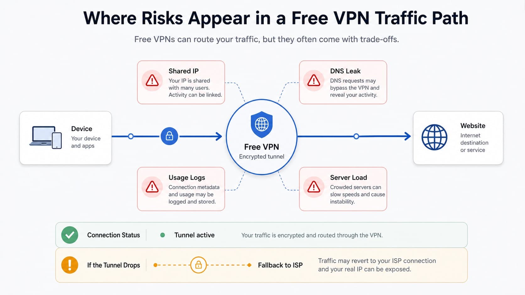 Free VPN risks for data, traffic, and IP address reputation Free VPN risks for data, traffic, and IP address reputation