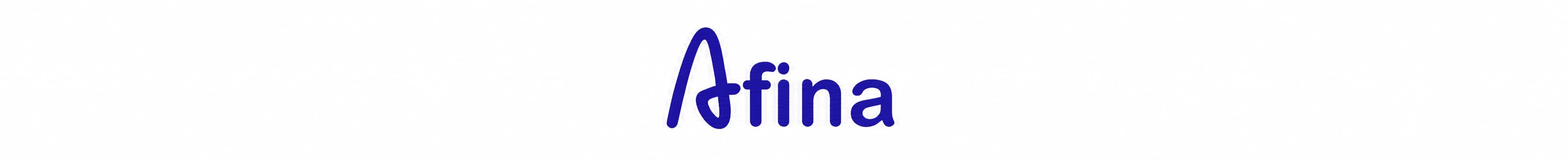 Логотип антидетект браузера Afina синім написом на світлому фоні Логотип антидетект браузера Afina синім написом на світлому фоні