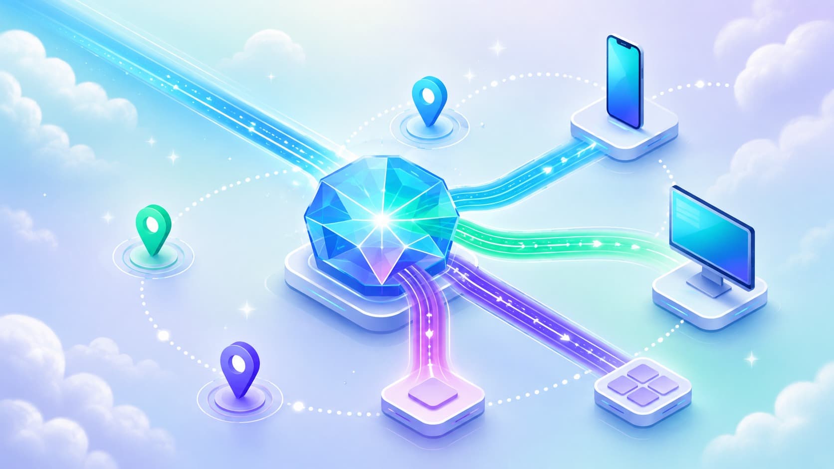 A smartlink distributes traffic among offers by GEO and device A smartlink distributes traffic among offers by GEO and device