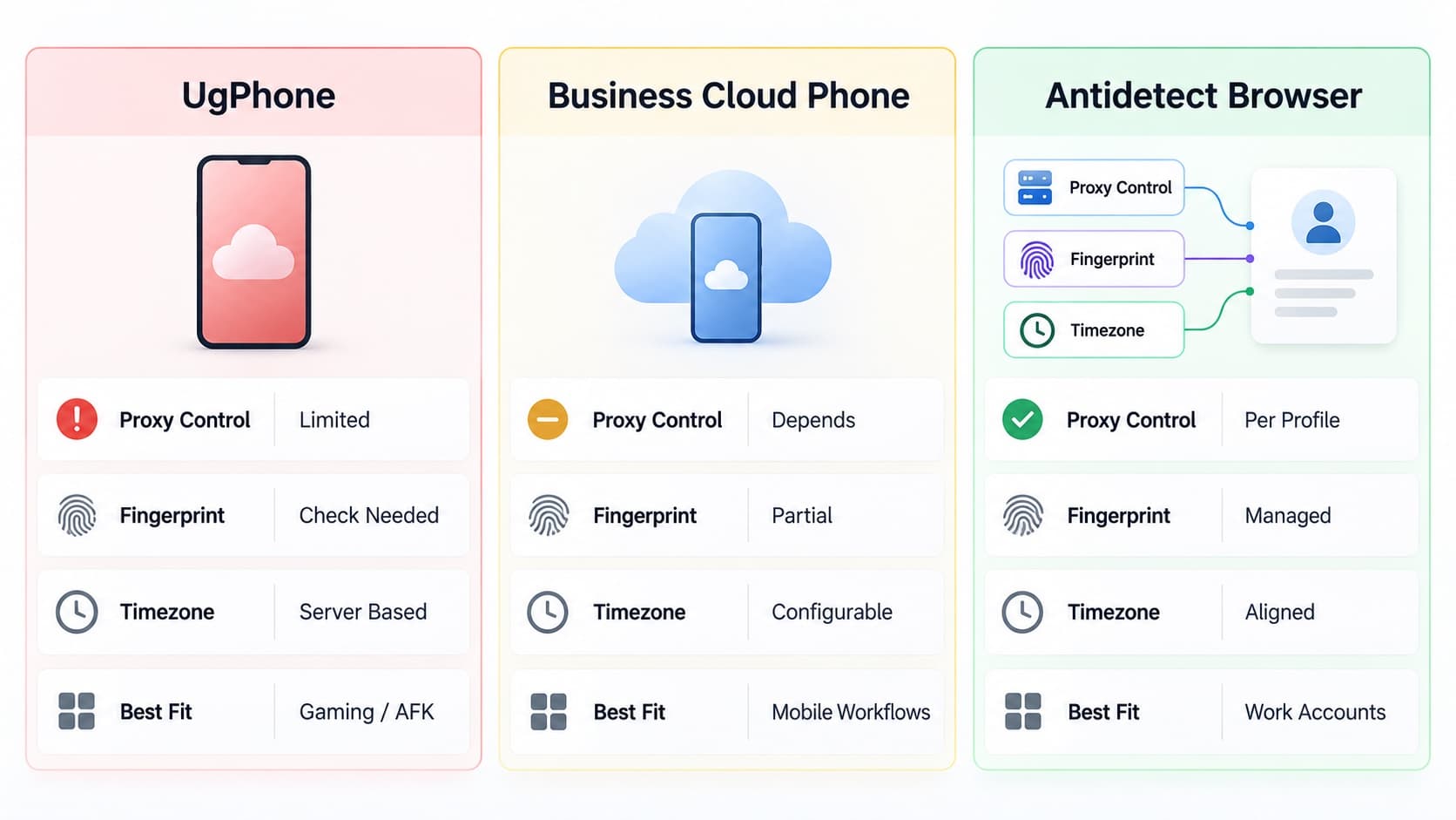 diagram showing the difference between UgPhone and business solutions diagram showing the difference between UgPhone and business solutions