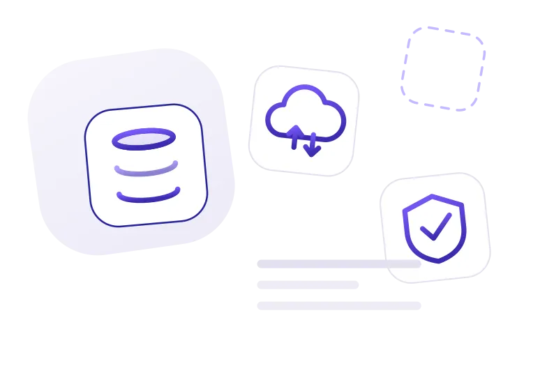 Dedicated infrastructure: database, cloud, security