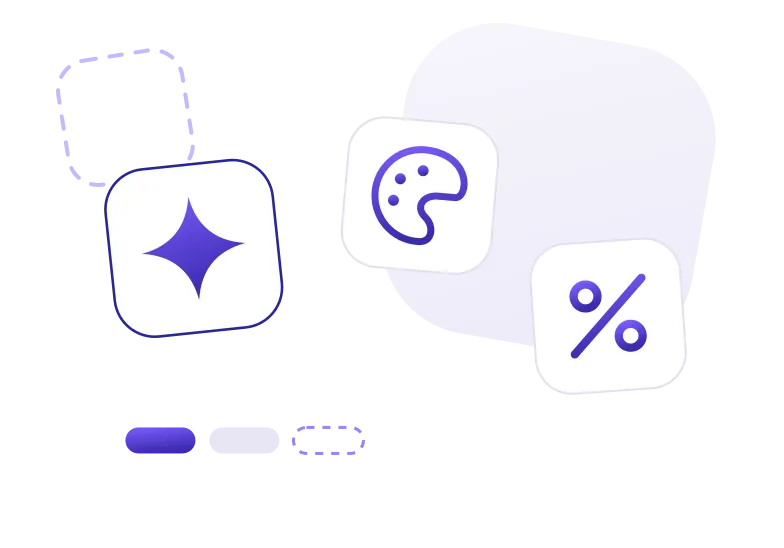 Custom branding: logo, colors, plans