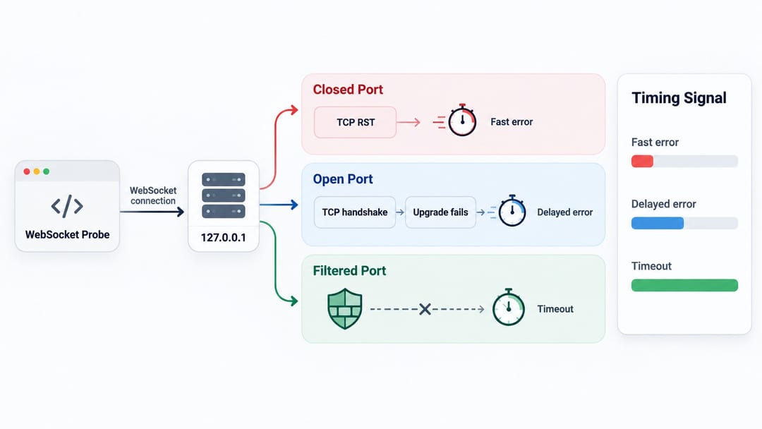 маршруты WebSocket timing для состояний портов