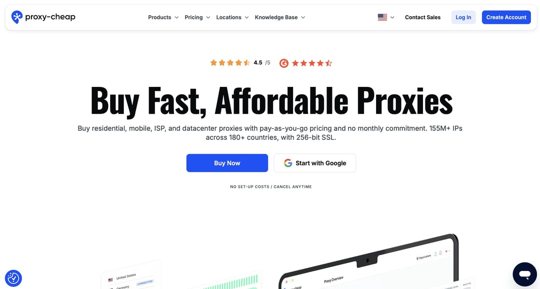 Proxy-Cheap page with residential mobile ISP and datacenter proxies Proxy-Cheap page with residential mobile ISP and datacenter proxies
