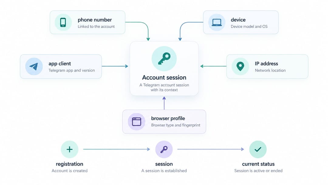 How numbers and sessions affect Telegram accounts