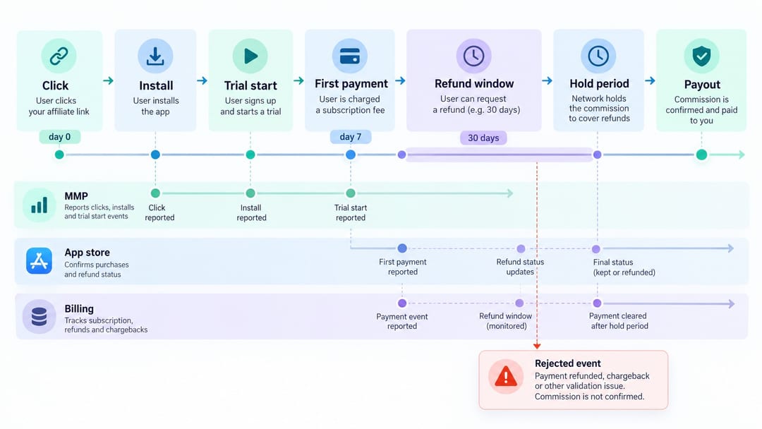 trial-to-paid conversion timeline for VPN offers