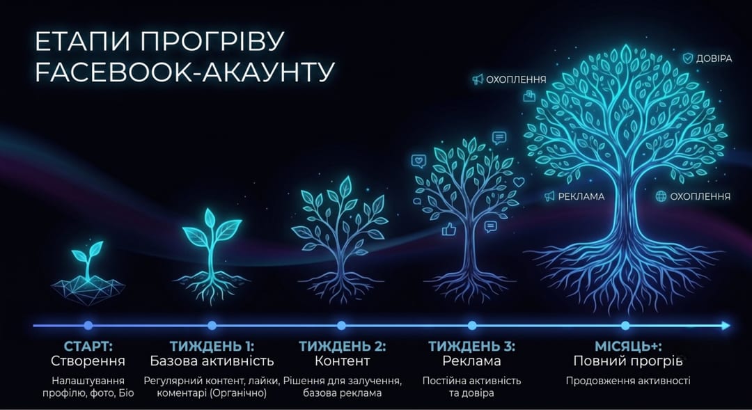 Прогрів Facebook-акаунта