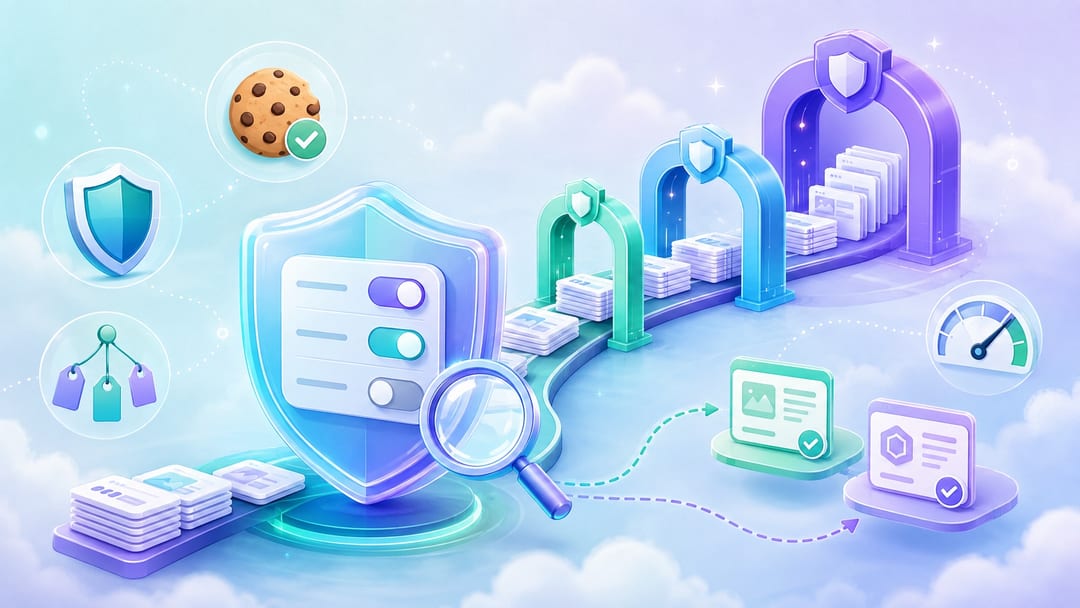 Cookiebot CMP overview with consent banner and subpage-based pricing