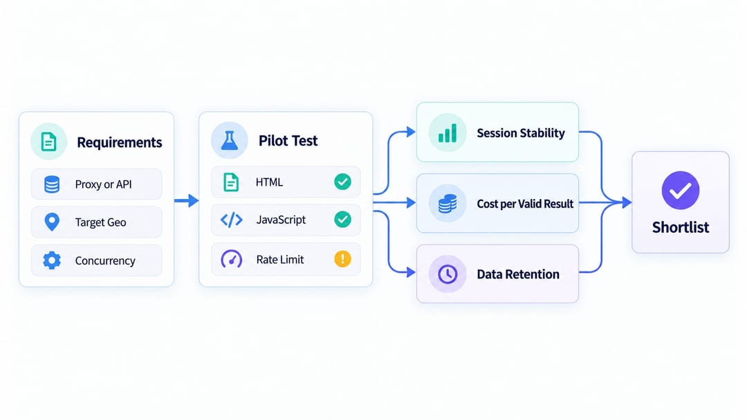 Oxylabs alternative selection flow after pilot testing Oxylabs alternative selection flow after pilot testing