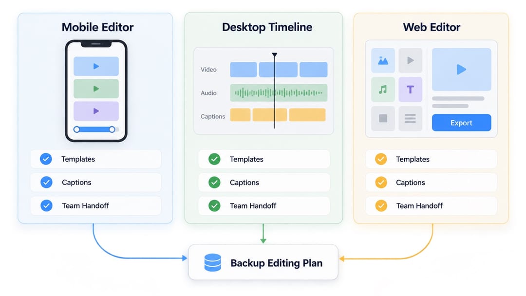 CapCut alternatives for backup short video editing