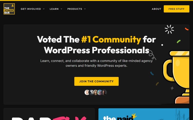 The Admin Bar homepage for WordPress professionals The Admin Bar homepage for WordPress professionals